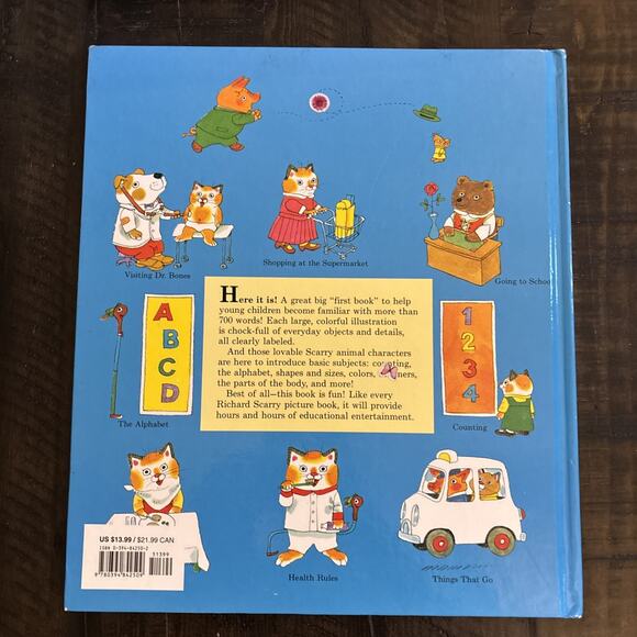 Richard Scarry's Best First Book Ever by Richard Scarry - Used Kids Book - Picture 2 of 7